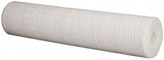 Pentair - 4-1/2" OD, 1µ, Polypropylene String-Wound Cartridge Filter - 20" Long, Reduces Sediments - Strong Tooling