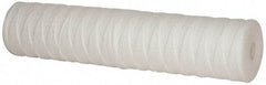 Pentair - 4-1/2" OD, 25µ, Polypropylene String-Wound Cartridge Filter - 20" Long, Reduces Sediments - Strong Tooling