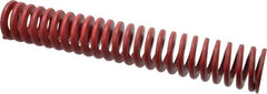 Associated Spring Raymond - 2" Hole Diam, 1" Rod Diam, 12" Free Length, Red Die Spring - 994.6 Lb Max Deflection, 4.44" Max Deflection, Medium Heavy Duty, Chromium Alloy Steel - Strong Tooling