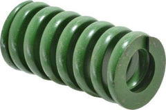 Associated Spring Raymond - 2" Hole Diam, 1" Rod Diam, 4" Free Length, Green Die Spring - 2200 Lb Max Deflection, 1" Max Deflection, Extra Heavy Duty, Chromium Alloy Steel - Strong Tooling