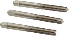 Hertel - 5/16-24 UNF, 4 Flute, Bottoming, Plug & Taper, Bright Finish, High Speed Steel Tap Set - 2-23/32" OAL, 2B/3B Class of Fit - Exact Industrial Supply