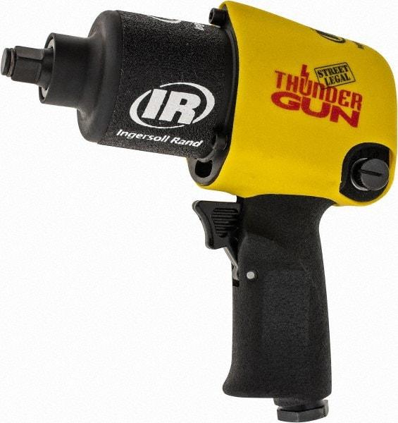 Ingersoll-Rand - 1/2" Drive, 10,000 RPM, 625 Ft/Lb Torque Impact Wrench - Pistol Grip Handle, 1,250 IPM, 5.4 CFM, 1/4" NPTF Inlet - Strong Tooling