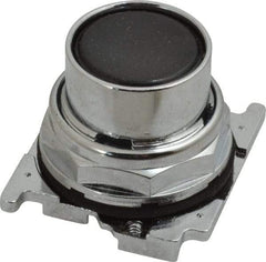 Eaton Cutler-Hammer - Flush Pushbutton Switch Operator - Black, Round Button, Nonilluminated - Strong Tooling