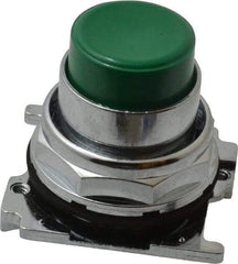 Eaton Cutler-Hammer - Extended Straight Pushbutton Switch Operator - Green, Round Button, Nonilluminated - Strong Tooling