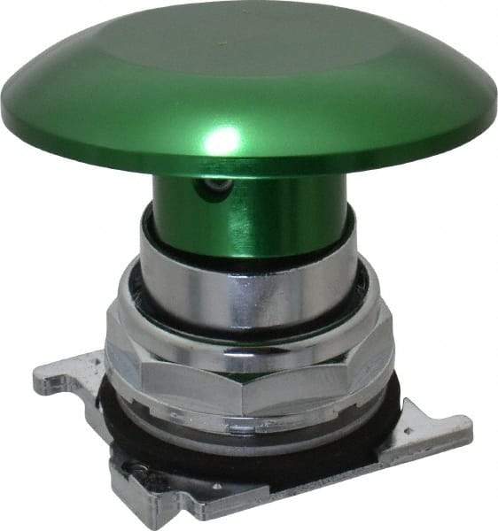 Eaton Cutler-Hammer - Extended Jumbo Mushroom Head Pushbutton Switch Operator - Green, Round Button, Nonilluminated - Strong Tooling