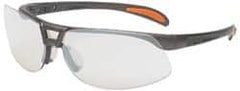 Uvex - SCT-Reflect 50 Lenses, Framed Safety Glasses - Scratch Resistant, Sandstone Polycarbonate Frame, Size Universal, Wrap Around - Strong Tooling