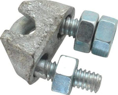 Value Collection - 3/16" Wire Rope U-Bolt Clip - Malleable Iron, Galvanized - Strong Tooling