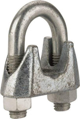 Value Collection - 1" Wire Rope U-Bolt Clip - Malleable Iron, Galvanized - Strong Tooling