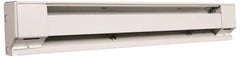 Marley - 28" Long, 240 Volt, 500 Watt, 1706 BTU, Electric Baseboard Heater - Copper Element, Aluminum Fins, White - Strong Tooling