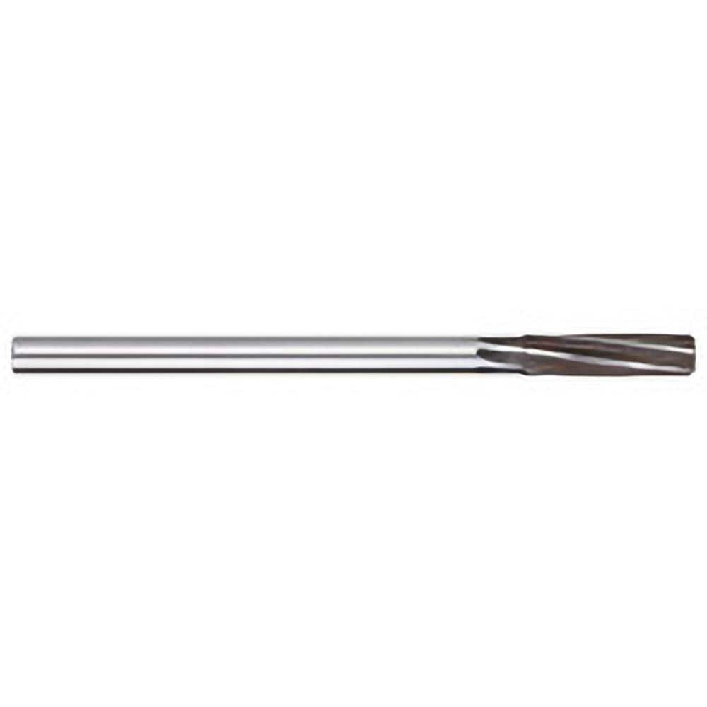 Chucking Reamer: 23/64″ Dia, 7″ OAL, 1-3/4″ Flute Length, Straight Shank, High Speed Steel 6 Flute