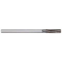 Chucking Reamer: 11/16″ Dia, 9″ OAL, 2-1/4″ Flute Length, Straight Shank, High Speed Steel 8 Flute