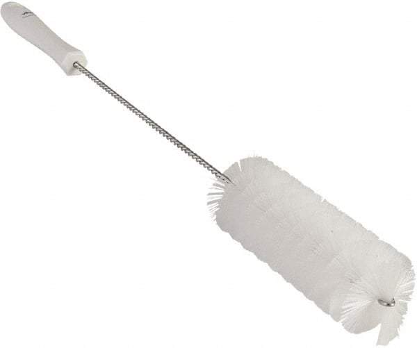 Vikan - 2" Diam Polyester Valve Brush - 19-5/8" OAL, 5-15/16" Head Length, Polypropylene & Stainless Steel Handle - Strong Tooling