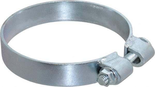 Made in USA - 5.17" ID, Steel Zinc Plated BCE Band Style Clamp - 0.12" Thick, 5" Hose - Strong Tooling