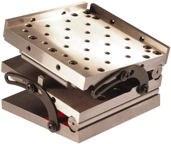 Suburban Tool - 12" Long x 12" Wide x 4-3/16" High, Compound Precision Steel Sine Plate - Square to within 0.0003", 0.0002 (C1), 0.0002 (C2)" Tolerance, 3/8-16 Hole - Strong Tooling