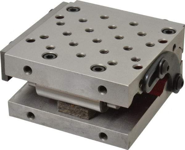 Suburban Tool - 4" Long x 4" Wide x 2" High, Precision Steel Sine Plate - Square to within 0.0002", 0.0002" Tolerance, 3/8-16 Hole - Strong Tooling