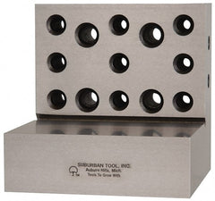 Suburban Tool - 4" Wide x 4" Deep x 4" High Steel Precision-Ground Angle Plate - Strong Tooling