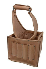 CLC - 17 Pocket Natural Leather Tool Tote - 8" Wide - Strong Tooling