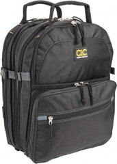 CLC - 75 Pocket Black Ballistic Polyester Backpack Tool Bag - 13" Wide x 13" Deep x 9" High - Strong Tooling