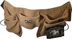 CLC - 29 to 46" Waist Tool Belt - 12 Pocket, 2" Wide, Industrial Yellow, Leather - Strong Tooling