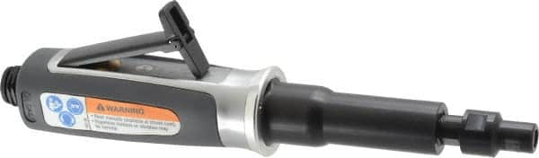 Ingersoll-Rand - 1/4" Collet, Straight Handle, Straight Air Die Grinder - 25,000 RPM, Rear Exhaust, 33 CFM, 0.3 hp, 620 kPa, 1/4 NPT - Strong Tooling