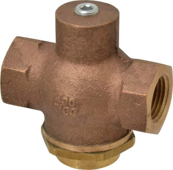 Kingston - 1/2" Brass Check Valve - Inline, FNPT x FNPT, 400 WOG - Strong Tooling