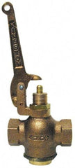 Kingston - 3/4" Pipe, 400 Max psi, Buna N Disc, Self Closing Control Valve - Pull Lever, FNPT x FNPT End Connections - Strong Tooling