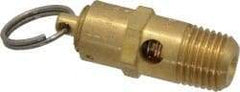 Kingston - 1/4" Inlet, ASME Safety Relief Valve - 100 Max psi, Brass - Strong Tooling