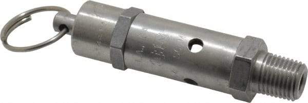 Kingston - 1/4" Inlet, ASME Safety Relief Valve - 100 Max psi, Stainless Steel - Strong Tooling