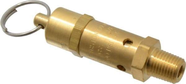 Kingston - 1/4" Inlet, ASME Safety Relief Valve - 100 Max psi, Brass - Strong Tooling