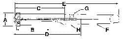 Allied Machine and Engineering - Series 2.5, 1-3/16 to 1-3/8" Diam, 4MT Taper Shank, Helical Flute Spade Drill - 7-3/8" Max Depth, 10-37/64" Body Length, 15-1/16" OAL, Standard Length, Through Coolant - Strong Tooling