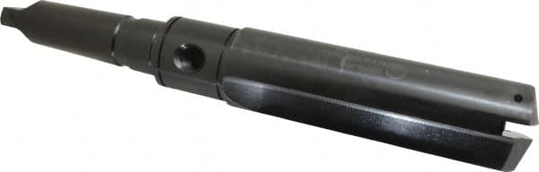 Allied Machine and Engineering - Series 5, 2-1/2 to 3-1/2" Diam, 5MT Taper Shank, Straight Flute Spade Drill - 6-3/4" Max Depth, 11-5/16" Body Length, 16-15/16" OAL, Short Length, Through Coolant - Strong Tooling