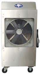 RollSeal - 18" Blade, 10 Gal Capacity, 1/3 hp, 3,000 CFM Evaporative Cooler - 6 Amp Rating, 115 Volts, Variable Speed - Strong Tooling