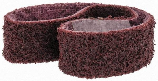 3M - 1" Wide x 18" OAL, Aluminum Oxide Abrasive Belt - Aluminum Oxide, Medium, Nonwoven, Series SC-BS - Strong Tooling