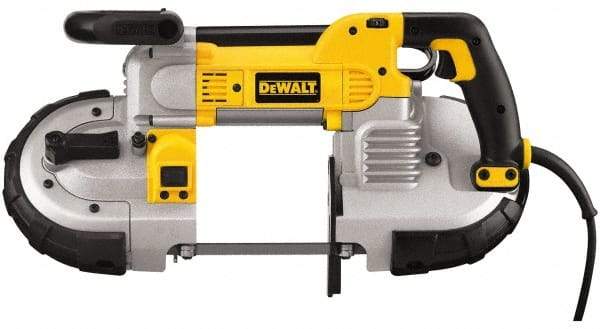 DeWALT - 120 Volt, Electric Handheld Bandsaw - 2.44 m Cord Length, 5 Inch (Round) and 5 x 4-3/4 Inch (Rectangular) Depth of Cut, 100 and 350 SFPM, 10 Amp - Strong Tooling