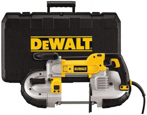 DeWALT - 120 Volt, Electric Handheld Bandsaw - 2.44 m Cord Length, 5 Inch (Round) and 5 x 4-3/4 Inch (Rectangular) Depth of Cut, 100 and 350 SFPM, 10 Amp - Strong Tooling