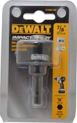 DeWALT - 7/8" Diam, 5/8" Cutting Depth, Hole Saw - Bi-Metal Saw, Toothed Edge - Strong Tooling