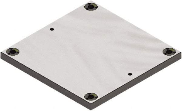 Jergens - 400mm Long x 400mm Wide Steel Fixture Plate - 25mm Plate Thickness - Strong Tooling