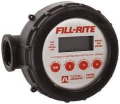 Tuthill - 1" FNPT Port Nutating Disc Flowmeter - 125 Max psi, 2 to 20 GPM, Polyethylene - Strong Tooling