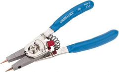 Channellock - 1/4 to 1" Ring Internal, 1/8 to 1" Ring External, Plastic Dipped Combination Retaining Ring Pliers - Features Interchangeable Tips - Strong Tooling