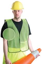 OccuNomix - One Size Fits Most High Visibility Yellow Mesh General Purpose Vest - 34 to 42" Chest, Hook & Loop Closure, 1 Pocket, Polyester - Strong Tooling