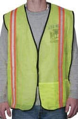 OccuNomix - Size XL High Visibility Yellow Mesh General Purpose Vest - 44 to 46" Chest, Hook & Loop Closure, 1 Pocket, Polyester - Strong Tooling