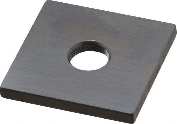 Mitutoyo - 0.1009" Square Steel Gage Block - Accuracy Grade 0, Includes Certificate of Inspection - Strong Tooling