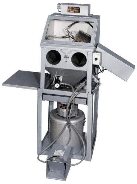 Trinco - 21" Wide x 33-1/2" High x 18-1/2" Deep Bench Sandblaster - Working Dimensions 20" Wide x 18" High x 18" Deep - Strong Tooling