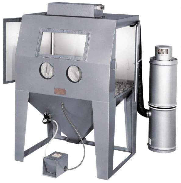 Trinco - 53" Wide x 78" High x 37" Deep Floor Sandblaster - Working Dimensions 48" Wide x 36" High x 36" Deep - Strong Tooling