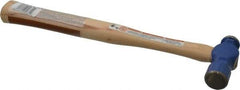 Vaughan Bushnell - 1/2 Lb Head Ball Pein Hammer - Hickory Handle, 12" OAL - Strong Tooling