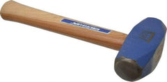 Vaughan Bushnell - 3 Lb Head, 10-1/4" Long Drilling Hammer - 1-9/16" Face Diam, Wood Handle - Strong Tooling