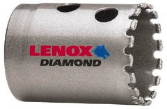 Lenox - 1-1/2" Diam, 1-5/8" Cutting Depth, Hole Saw - Diamond Grit Saw, Continuous Edge - Strong Tooling