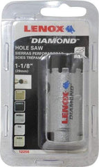 Lenox - 1-1/8" Diam, 1-5/8" Cutting Depth, Hole Saw - Diamond Grit Saw, Continuous Edge - Strong Tooling