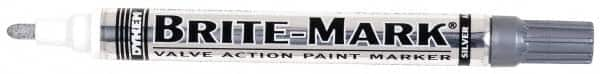 Dykem - Silver Oil-Based Paint Marker - Medium Tip, Oil Based - Strong Tooling