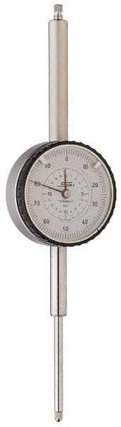 SPI - 0-50 Dial Reading, 0.0005" Graduation Dial Drop Indicator - 2-1/4" Dial - Strong Tooling